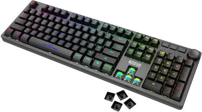 Marvo KG954 Gaming Μηχανικό Πληκτρολόγιο με Jixian Blue διακόπτες και RGB φωτισμό (Αγγλικό US)
