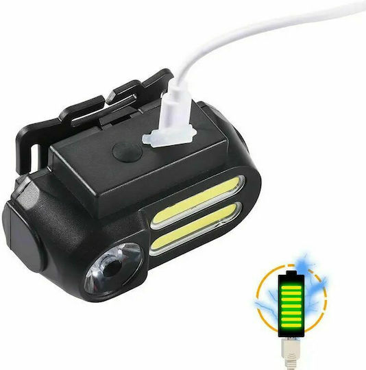 Rechargeable Headlamp LED Dual Function with Maximum Brightness 650lm BL-611 Black