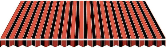 vidaXL Replacement Awning Orange with PU Coating 3.5x4m