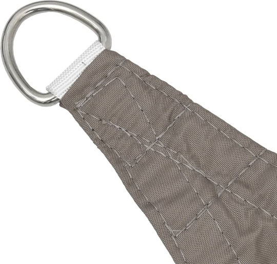 vidaXL Rectangular Umbrela Sail Bej Cu cerc & cu strat PU 2x5m confecționat din țesătură Oxford