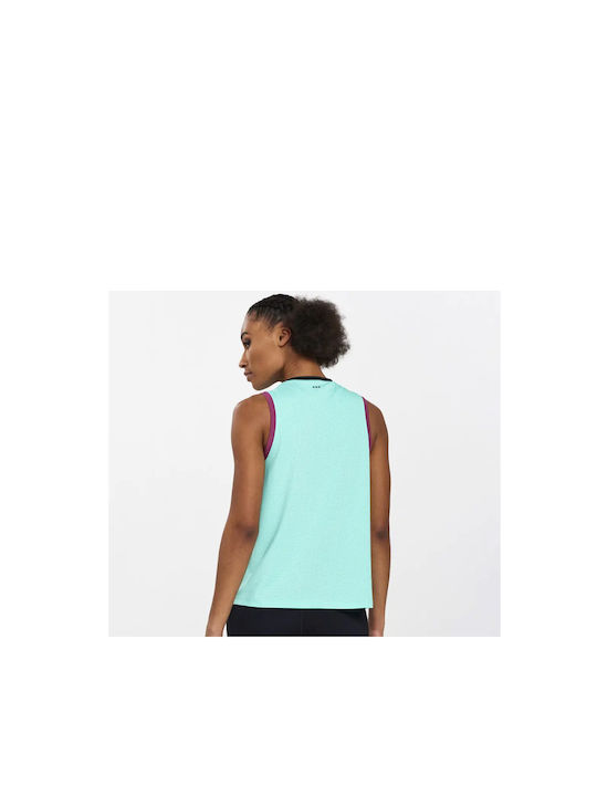 Saucony Damen Sportlich Bluse Ärmellos Türkis