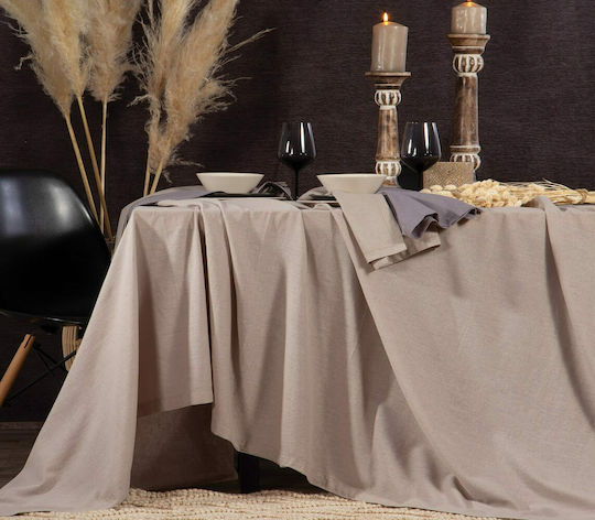 Nef-Nef Homeware Față de masă Cotton-Linen Bej 150x250cm