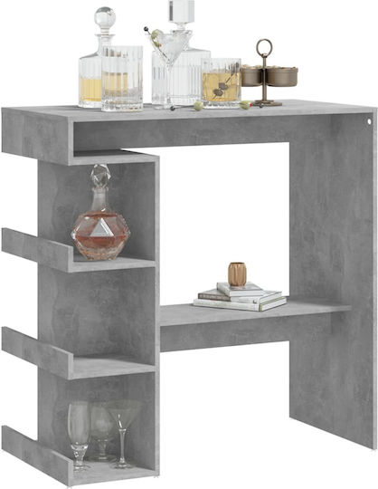Table Bar Wooden Gri 100x50x101.5cm