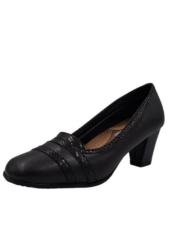 B-Soft Leder Pumps Schwarz