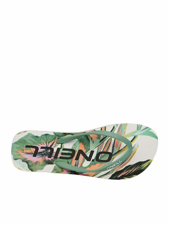 Profile Graphic Women's Flip Flops Green