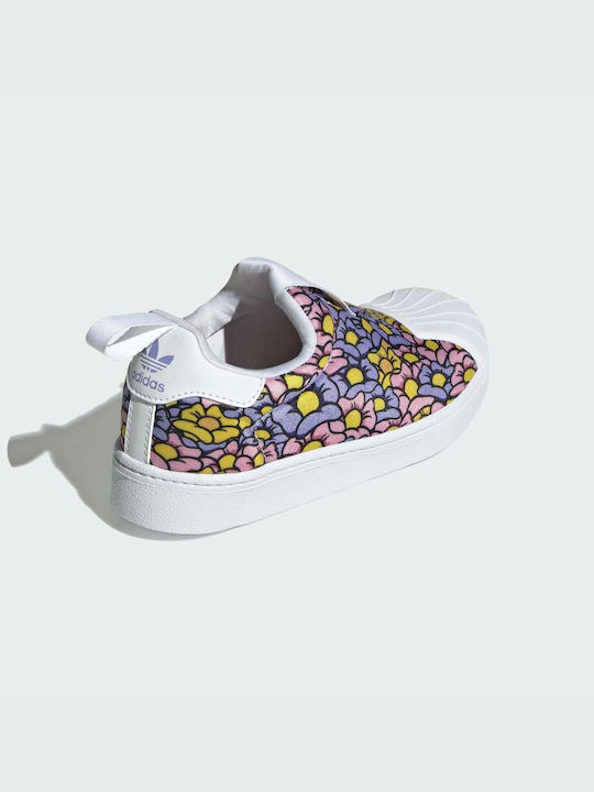 Adidas Παιδικά Sneakers Disney Superstar 360 Slip-on Light Pink / Cloud White / Light Purple