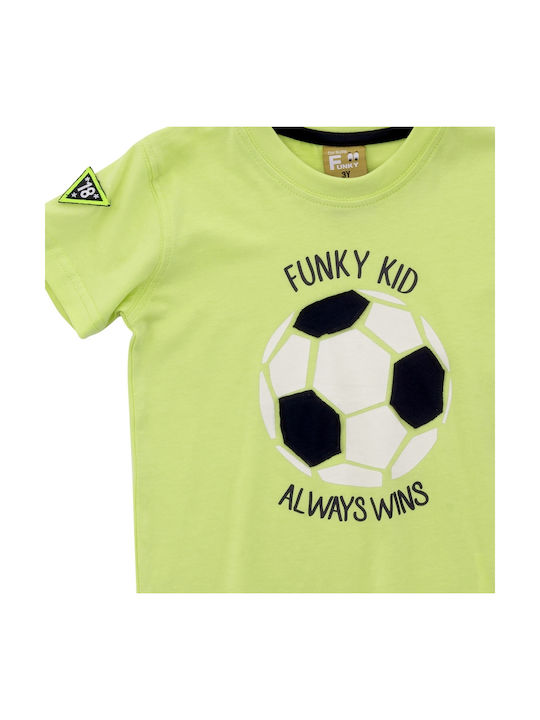 Funky Kids T-shirt Green