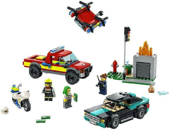 Easter Candle with Toys City Fire Rescue & Police Chase for 5+ Years Lego