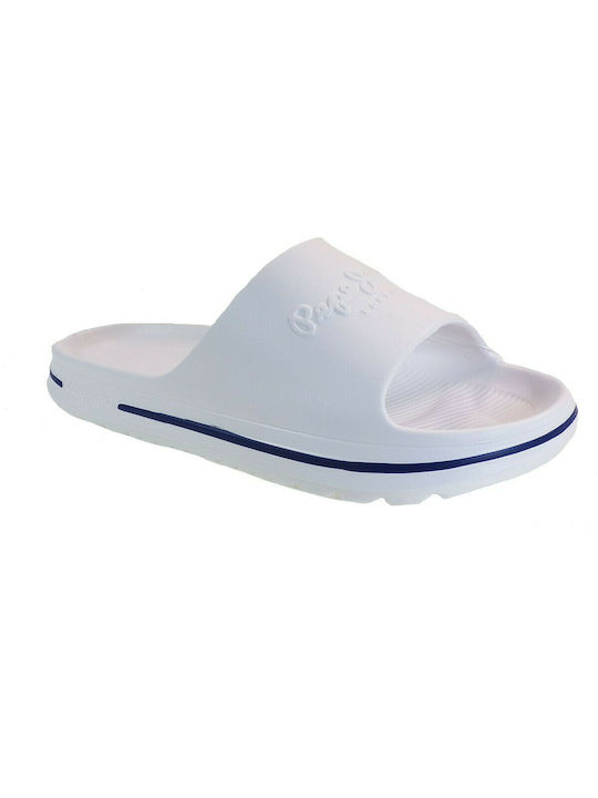 Pepe Jeans Men's Slides White Regular Fit