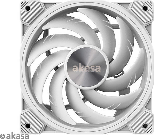 Akasa SOHO AR Вентилатор За Кутия 120мм (2000 Оборота / 52.91cfm) С ARGB Осветление И Свързване 3-Pin / 4-изводна ШИМ Бял