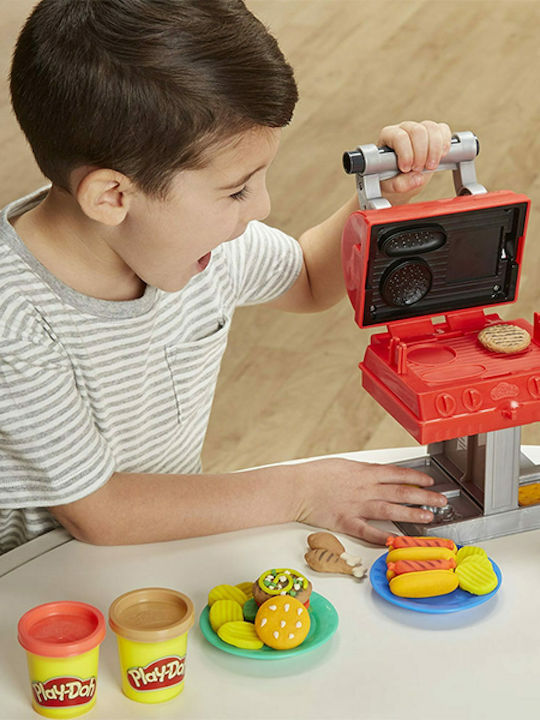 Lumânare cu jucărie Play-Doh Kitchen Creations Grill 'n Stamp pentru 3+ Ani Hasbro
