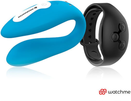Wearwatch Dual Pleasure Wireless Technology WatchMe Vibrator für Paare mit Fernbedienung Indigo/Jet Black