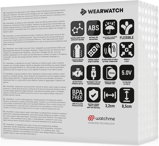 Wearwatch Dual Pleasure Wireless Technology WatchMe Vibrator für Paare mit Fernbedienung Indigo/Jet Black