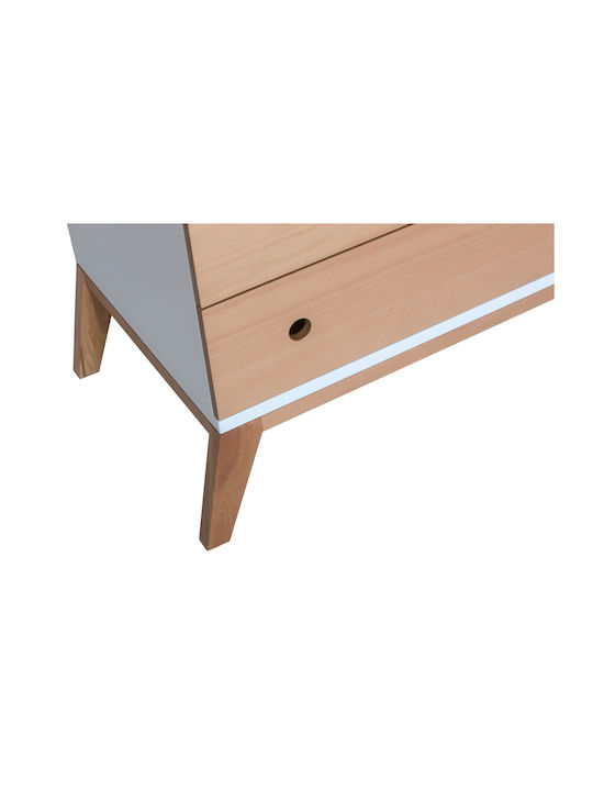 Luna Baby Kommode mit 3 Schubladen Braun 100x55x90cm