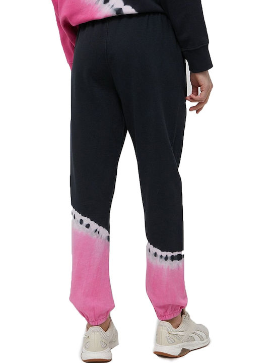 DKNY Women's Jogger Sweatpants Black/Fuchsia