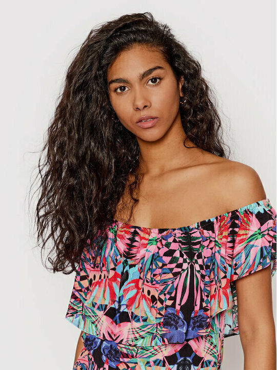 Short Sleeve Bodysuit Slim Fit Pink/Green/Blue