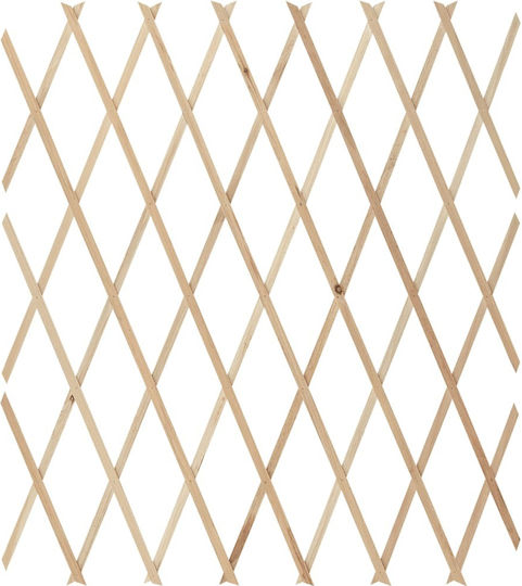 Grătare Pliabile De Grădină Din Lemn Cu Design În Grilă Romb Bej 80x180cm 5 Piese