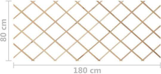 Grătare Pliabile De Grădină Din Lemn Cu Design În Grilă Romb Bej 80x180cm 5 Piese