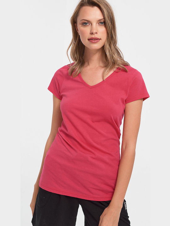 -04 Γυναικείο T-shirt Ροζ
