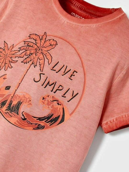 Kinder-T-Shirt Braun Live Simply