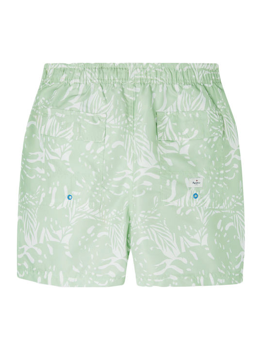 Men's Swimwear Shorts Green with Patterns