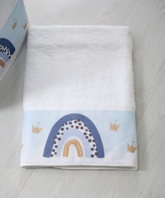 Bellissimo Baptism Towel Set Ουράνιο Τόξο Λευκό