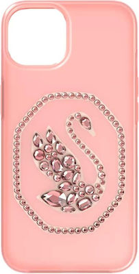 Swarovski Swan Plastic Back Cover Pink (iPhone 13 Pro)