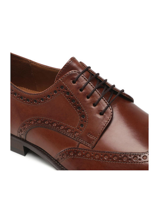 Lucien Men's Leather Oxfords Brown