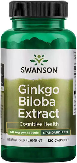 Swanson Ginkgo Biloba Extract 60mg 120 caps