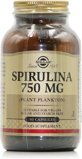 Solgar Spirulina 750mg 80 caps