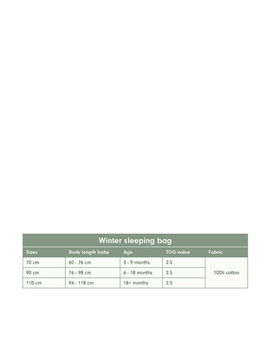 Little Dutch Χειμερινός Υπνόσακος Sailors Bay 2.6 tog White με Αποσπώμενα Μανίκια