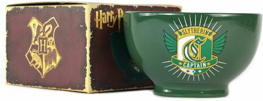 Graffiti Baby Food Bowl Harry Potter Slytherin made of Porcelain Green