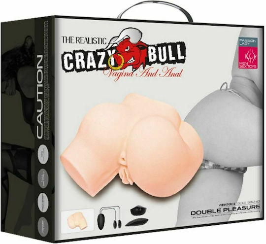 Baile Crazy Bull Realistic Anus Vagina Vibration Double Pleasure Masturbator D-214852 1buc