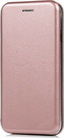 Book Δερματίνης Ροζ Χρυσό (Redmi 6a)