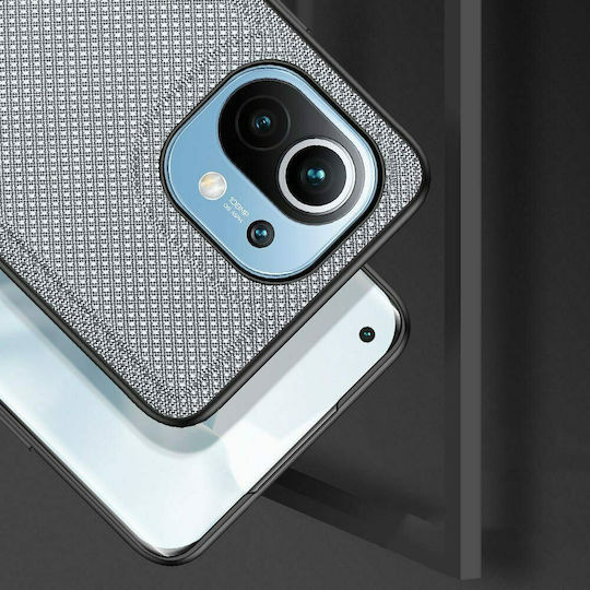 Dux Ducis Fino Задна корица Силикон / Текстил Син (Xiaomi Mi 11)