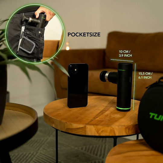 Tunturi Waffe Massage für die Beine, den Körper & die Hände mit Vibration Schwarz