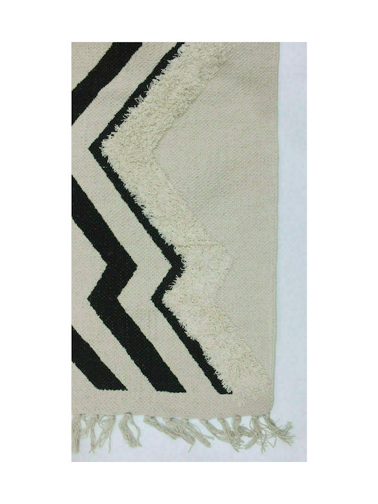 Klonaras Locarno Rug Rectangular Summer Cotton with Fringes Multicolour