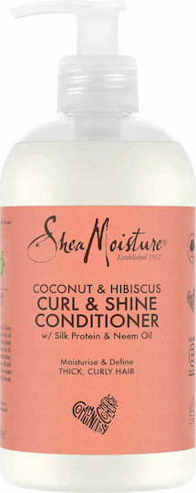 Shea Moisture Coconut & Hibiscus Conditioner Hydration for Curly Hair 379ml