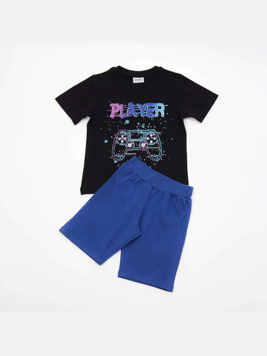 Trax Kids Set with Shorts Summer 2pcs Black