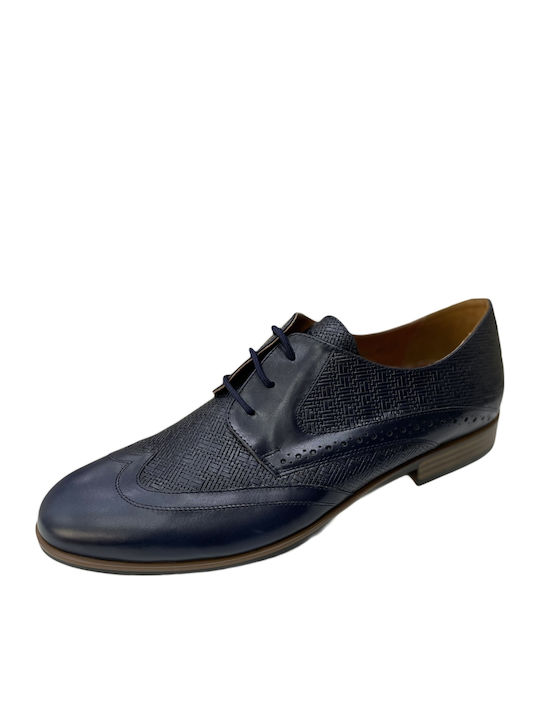Δερμάτινα Ανδρικά Oxfords Μπλε
