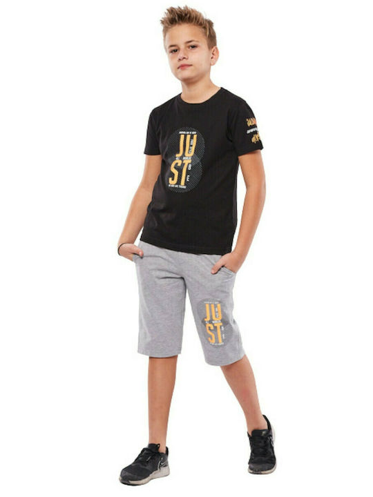 Hashtag Kinder Set mit Shorts Sommer 2Stück Gray