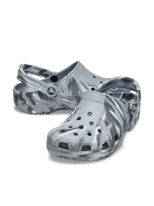 Crocs Classic Marbled Дамски Клоги Сив