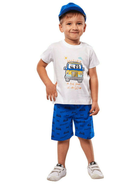 Hashtag Kinder Set mit Shorts Sommer 3Stück Weiß