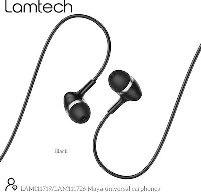 Lamtech Fashionable In-ear Handsfree με Βύσμα 3.5mm Μαύρο