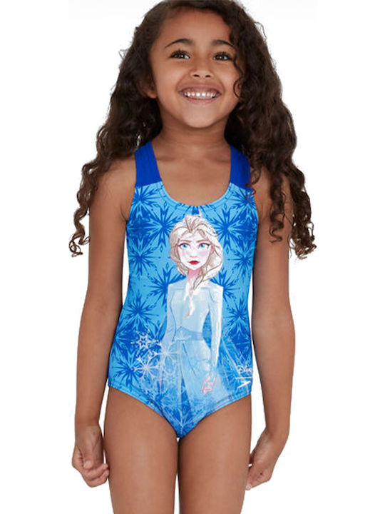 Speedo Frozen 2 Elsa Детски Бански Една част Син