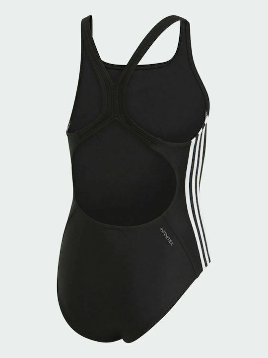 adidas 3-Stripes Kids Swimwear One-Piece Black