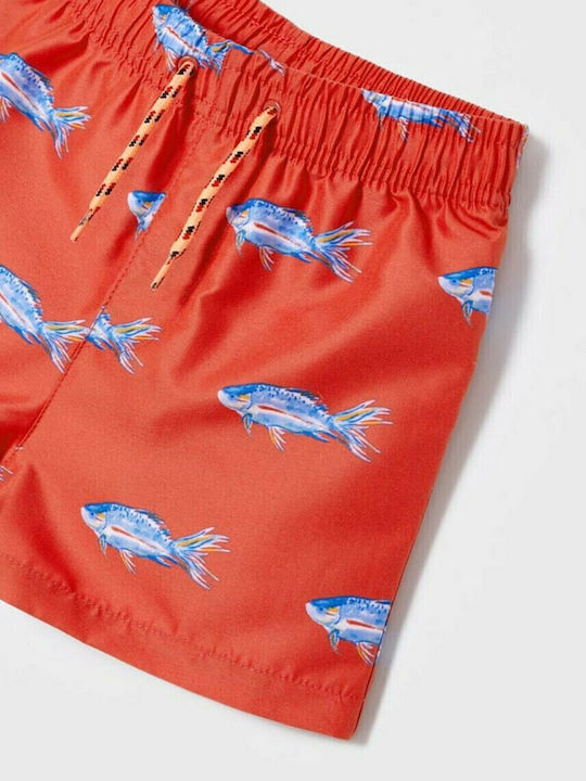 Mayoral Splash Ecofriends Kids Swimwear Swim Shorts Red