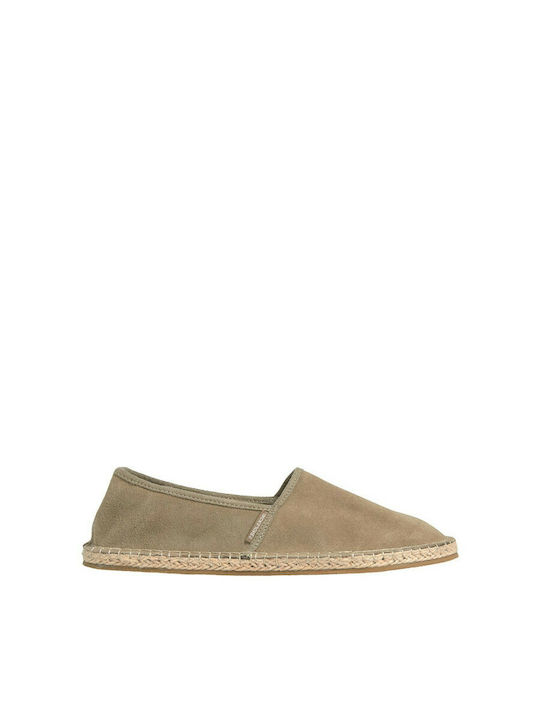 Wildleder Herren Espadrilles in Beige Farbe