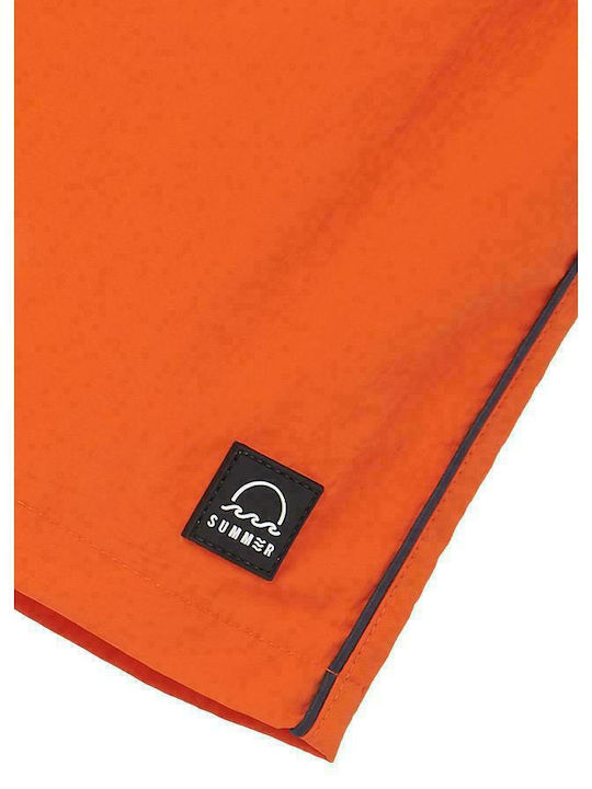 Mayoral Kids Swimwear Swim Shorts Orange