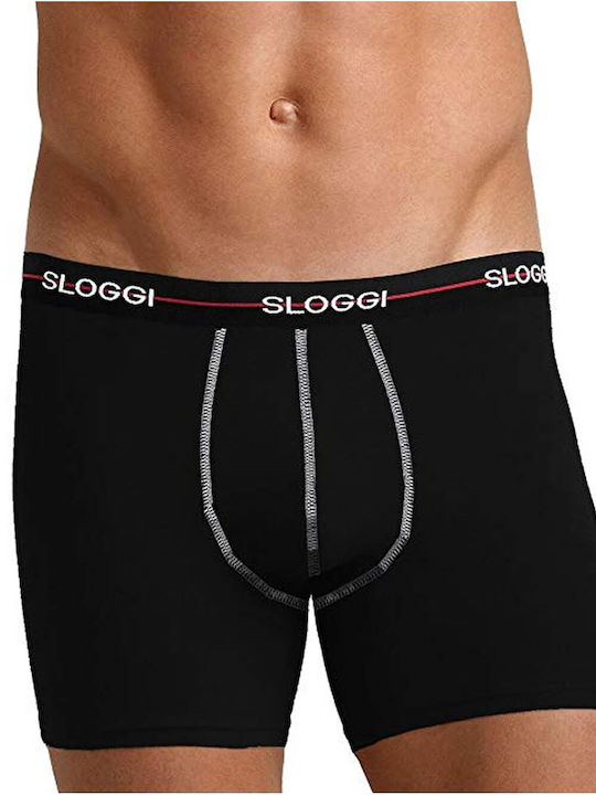 Sloggi Ανδρικά Μποξεράκια Πολύχρωμα με Σχέδια 2Pack